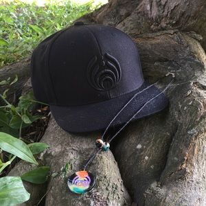 Black Bassnectar SnapBack and Necklace
